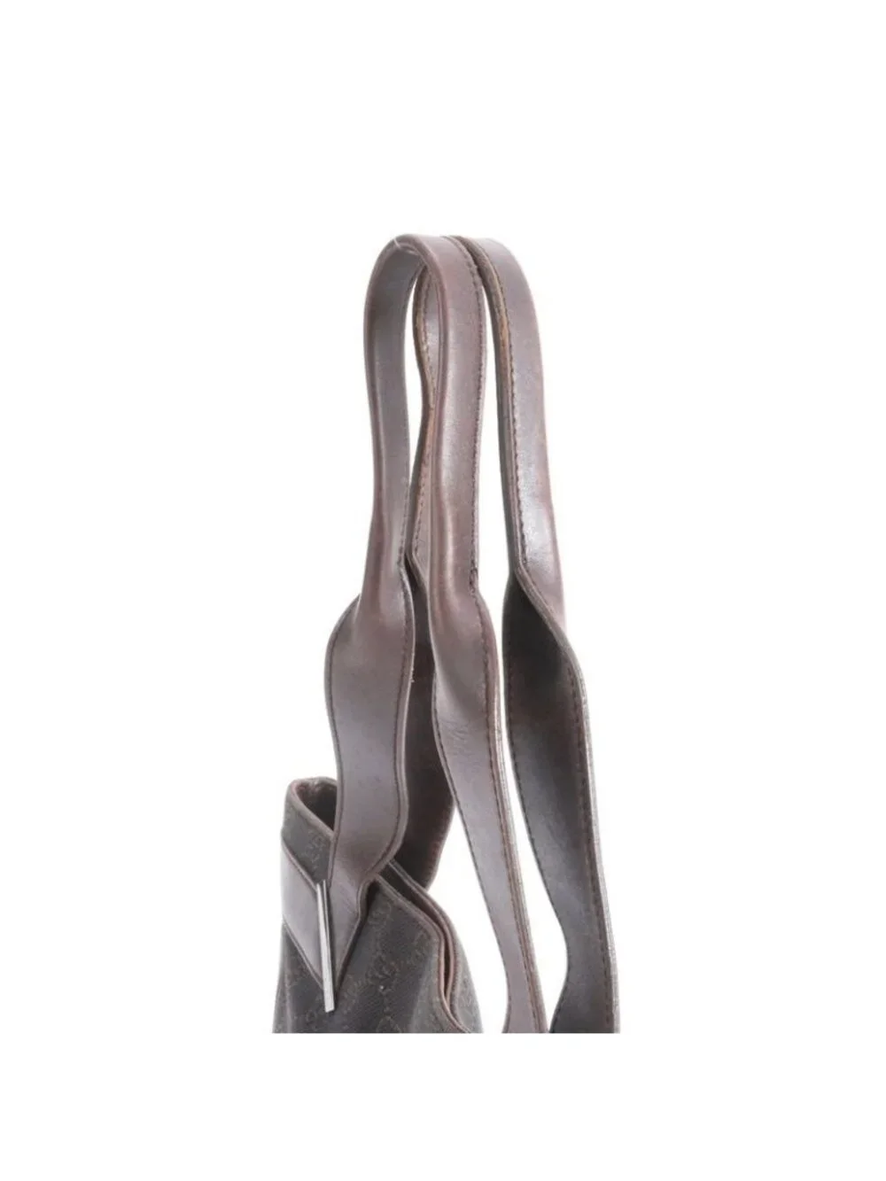 ★SOLD★ Gucci GG Canvas Leather Tote Shoulder Brown - Picture 2 of 9